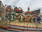 Parkour beim Aufbau Frühlingsfest München 2018 am (©Foto: Martin Schmitz)